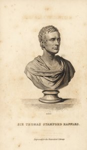 Sir Thomas Stamford Raffles , britisk statsmann, forfatter og naturforsker av Unbekannt