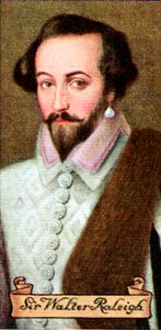 Sir Walter Raleigh, hentet fra en serie sigarettkort, 1935 av Unbekannt