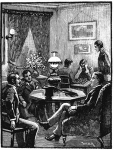 Stue ved YMCA, Exeter Hall, London, 1887 av Unbekannt
