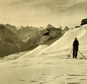 Ski på Schmittenhöhe, Østerrike, c1935. av Unbekannt