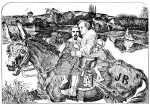 Skitse om Sir Isumbras and the P.R.B., 1923 av Unbekannt