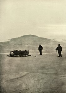 Slede på barrieren før solens vende tilbake, c1908, 1909 av Unbekannt