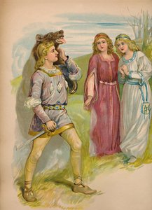 Snøhvit og roserød, 1903 av Unbekannt