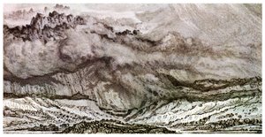 Snowdon, en storm som nærmer seg, 1853 1956 av Unbekannt