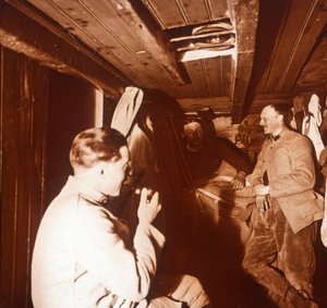 Soldater i skyttergraver, Genicourt, Nord-Frankrike, c1914-c1918 av Unbekannt