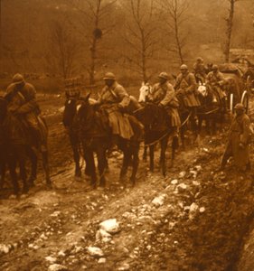 Soldater på farten, c1914-c1918 av Unbekannt