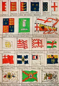 Noen flagg fra fortiden, c1800-tallet. av Unbekannt