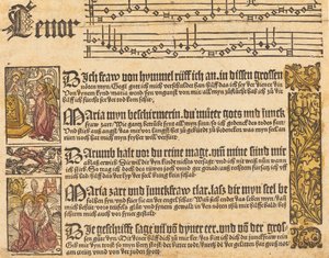 Sang til jomfruen, ca. 1500. av Unbekannt