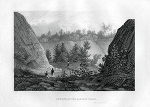 Kilden til Passaic Falls, New Jersey, 1855 av Unbekannt