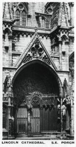 Sørøst veranda, Lincoln Cathedral, c1920-tallet av Unbekannt