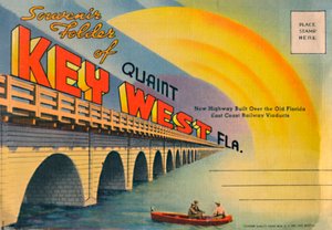 Suvenirmappe fra Quaint Key West Fla. - New Highway, c1940s av Unbekannt