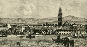 Spalatro, fra havnen, 1890. av Unbekannt