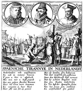 Spansk henrettelse av hugenotter, c1565 av Unbekannt