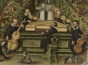 Spinetlokk av Lucas Friedrich Behaim von Schwartzbach, 1619 av Unbekannt