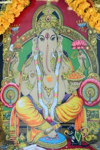 Sri Thenday Yutthapani-tempelet. Ganesh. Maleri. Ho Chi Minh-byen. Vietnam av Unbekannt