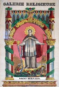 St. Bernard av Clairvaux, 1800-tallet av Unbekannt