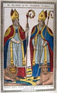 St Blaise og St Guerin, 1800-tallet av Unbekannt