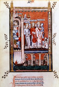 St Denis blir vist martyrene, 1317 av Unbekannt