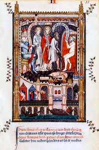St Denis blir kastet inn i ovnen, 1317 av Unbekannt