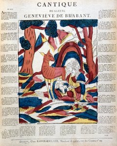St Genevieve av Brabant i skogen, 1800-tallet av Unbekannt