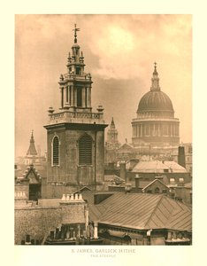 St James, Garlick Hithe, The Steeple, midten av slutten av 1800-tallet. av Unbekannt