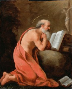 St Hieronymus i bot av Unbekannt