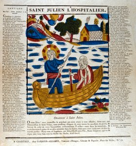 St Julian, skytshelgen for reisende, 1800-tallet av Unbekannt