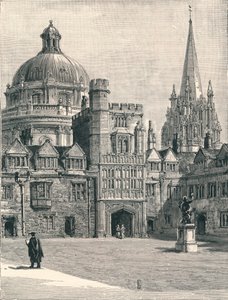 St Marys Church og Radcliffe, fra firkanten, ved Brasenose, 1896 av Unbekannt