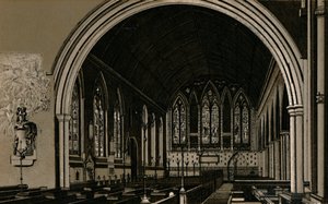 St. Nicholas kirke, interiør, c1880. av Unbekannt
