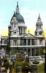 St Pauls Cathedral, London, 1900-tallet av Unbekannt