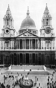 St Pauls Cathedral, London, tidlig på 1900-tallet av Unbekannt