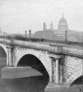 St Pauls Cathedral, London, sent på 1800-tallet av Unbekannt