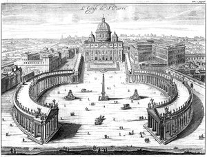 Peterskirken, Roma, 1702 av Unbekannt