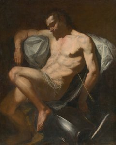 St. Sebastian av Unbekannt