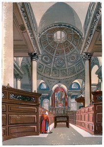 St. Stephens, Walbrook, ca. 1850 von Unbekannt