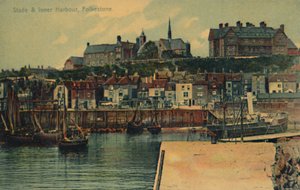 Stade & Inner Harbour, Folkestone, slutten av 1800-begynnelsen av 1900-tallet av Unbekannt