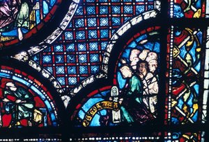 Farget glass, Chartres katedral, Frankrike, 1194-1260 av Unbekannt