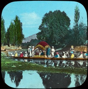 Statlig lekter på Apple Tree Canal, India, sent på 1800- eller begynnelsen av 1900-tallet av Unbekannt