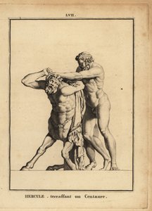 Statue av Hercules, romersk helt og gud, drepte en kentaur av Unbekannt