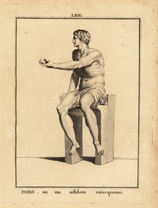 Statue av Paris, sønn av kong Priam og dronning Hecuba i Troy, eller en seirende idrettsutøver av Unbekannt