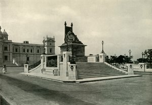 Statue av dronning Victoria foran Victoria Memorial Hall, 1925. av Unbekannt