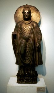 Statue av Buddha, fra Garvara, India, 2. århundre av Unbekannt