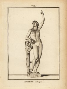 Statue av den romerske guden Apollo Coelispex, ser på himmelen av Unbekannt