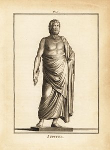 Statue av den romerske guden Jupiter av Unbekannt