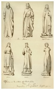 Statuer tidligere på utsiden av Guildhall, City of London, 1783 1886 av Unbekannt