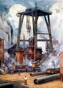 Stålverk c1925 av Unbekannt