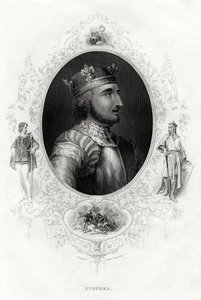Stephen, den siste normanniske kongen av England, 1860 av Unbekannt