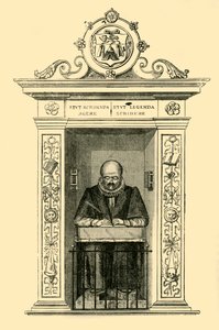 Stows Monument i St. Andrew Undershaft, c1872. av Unbekannt