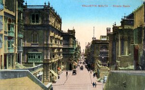 Strada Reale, Valletta Malta, 20. århundre av Unbekannt