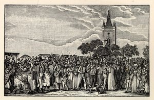 Stralau Fish Parade, ca 1865. av Unbekannt